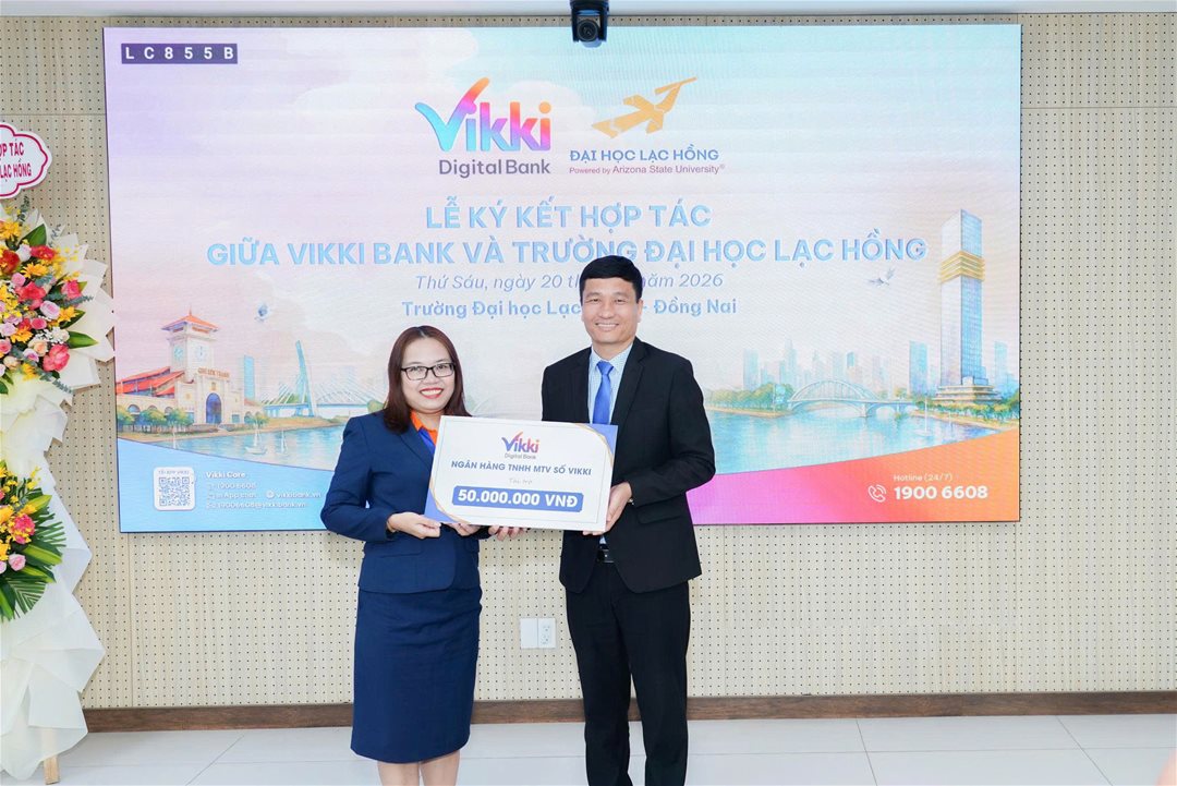 LHU và Vikki Digital Bank ký kết hợp tác chiến lược, mở rộng cơ hội phát triển toàn diện cho sinh viên